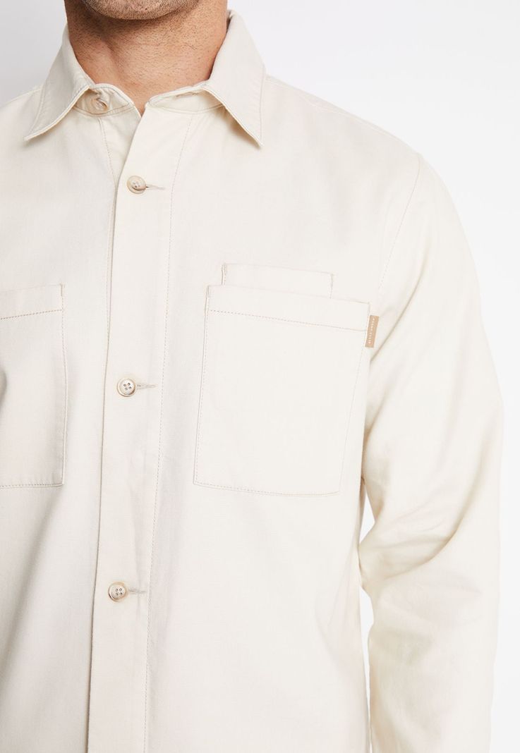 Chaqueta Hombre Casual Beige-2