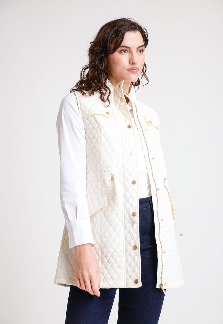 Chaqueta De Mujer Modelo Siena Color Crudo
