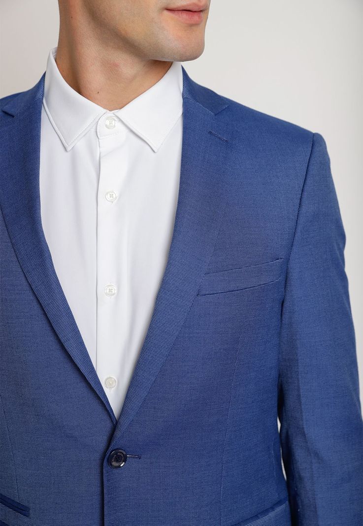 Chaqueta Hombre Traje Suit Separates Washable Azul Claro-2