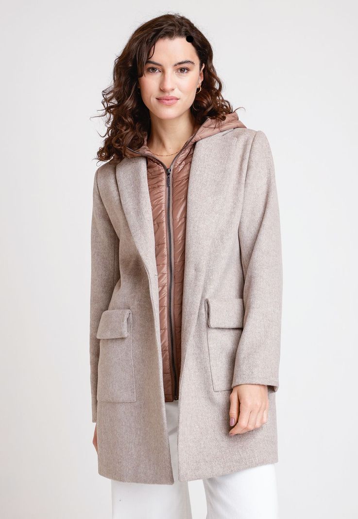 Chaquetón De Mujer Modelo Joss Color Beige-0