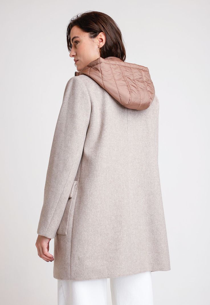 Chaquetón De Mujer Modelo Joss Color Beige-1