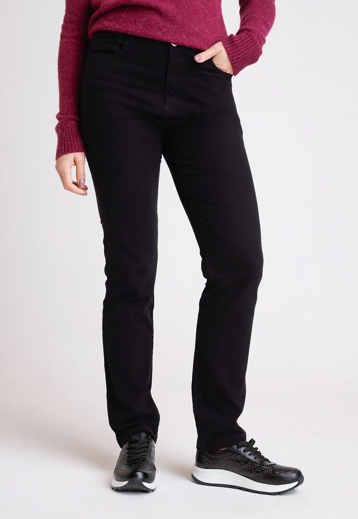 Pantalón De Mujer Modelo Roma Color Negro-0