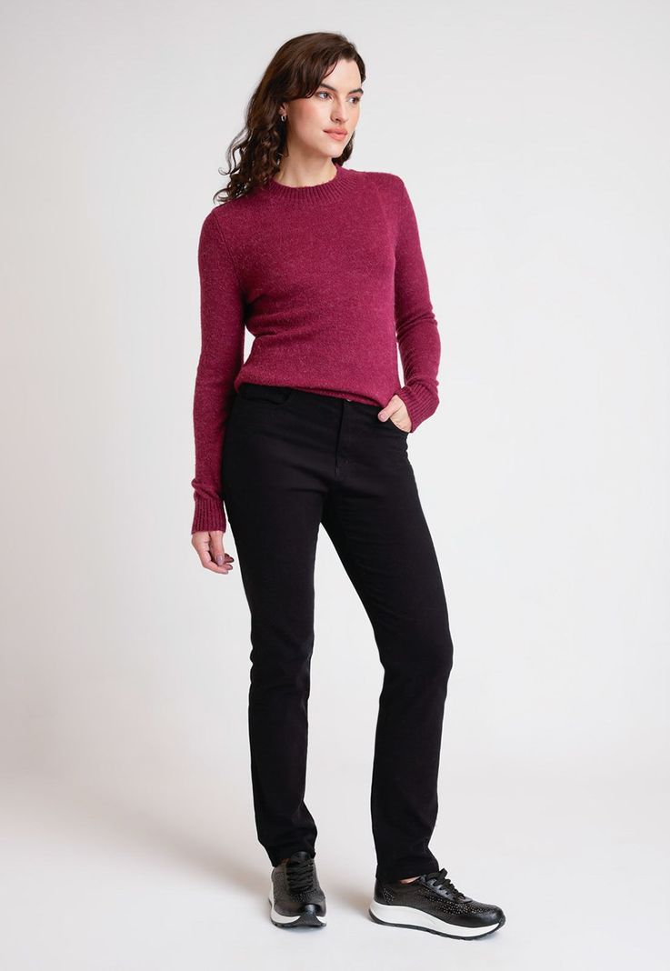 Pantalón De Mujer Modelo Roma Color Negro-3