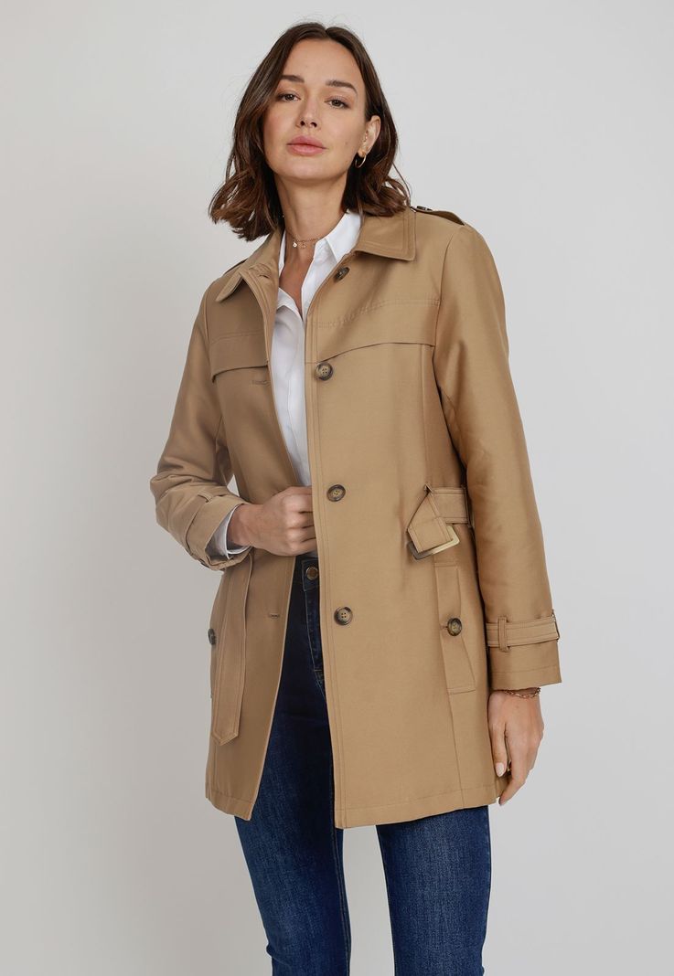Trench De Mujer Anneli Camel-0