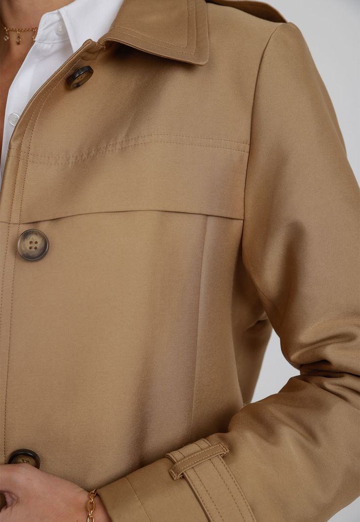 Trench De Mujer Anneli Camel-2