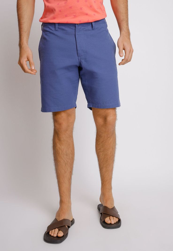 Shorts hombre Slim Fit Venus Algodón Índigo-0