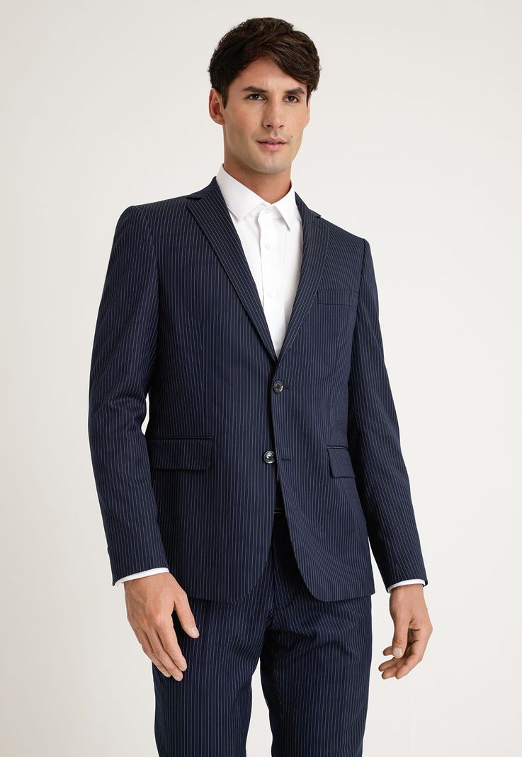 Chaqueta Hombre Traje Suit Separates Washable Navy-0