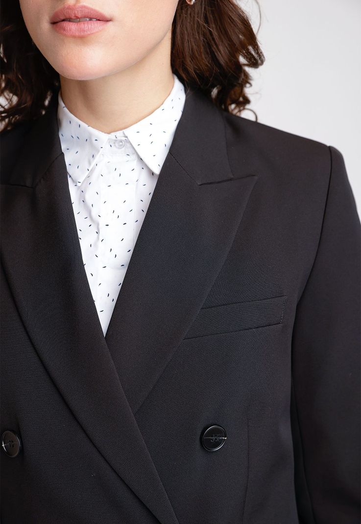 Chaqueta De Mujer Modelo Peyton Color Negro-2