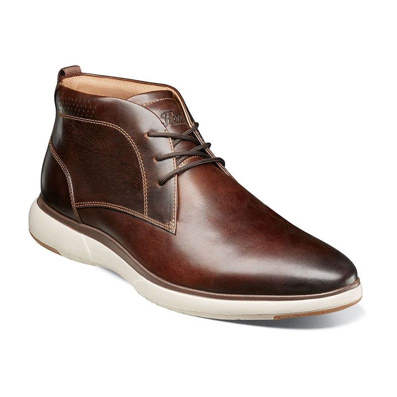 Botines Flair Plain Toe Chukka Café
