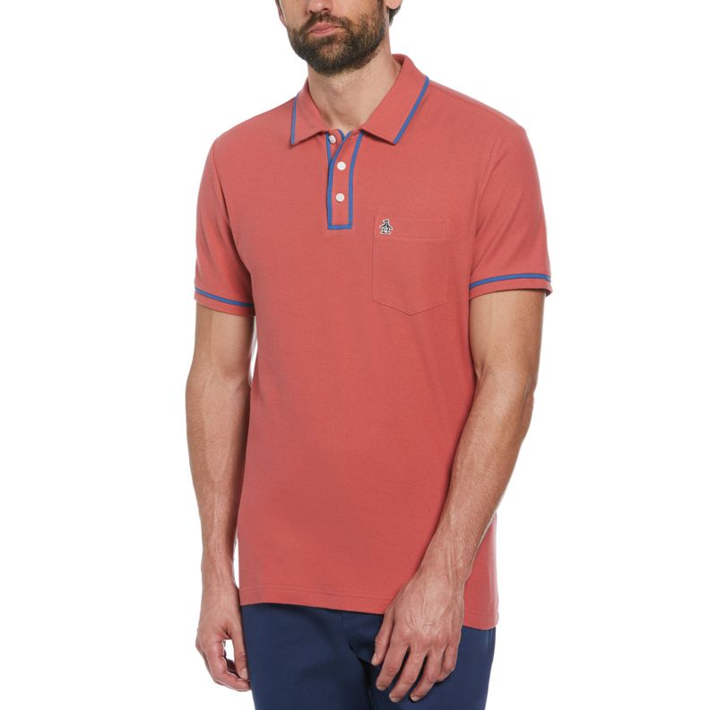Polera Polo De Hombre The Earl Coral-0