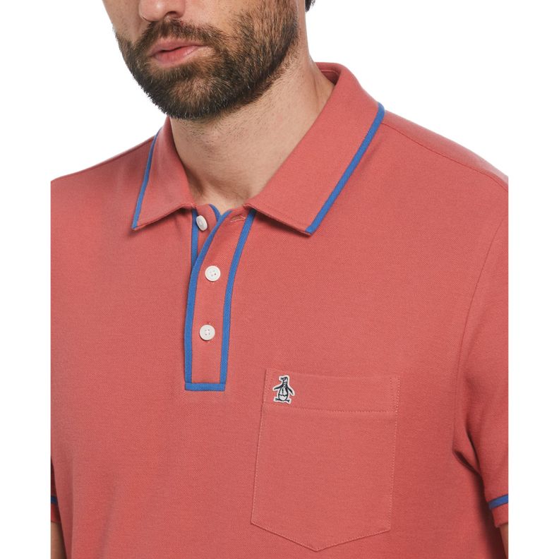 Polera Polo De Hombre The Earl Coral-2