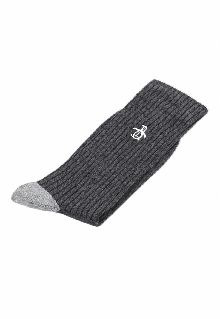 Calcetines De Hombre Gris Oscuro-2