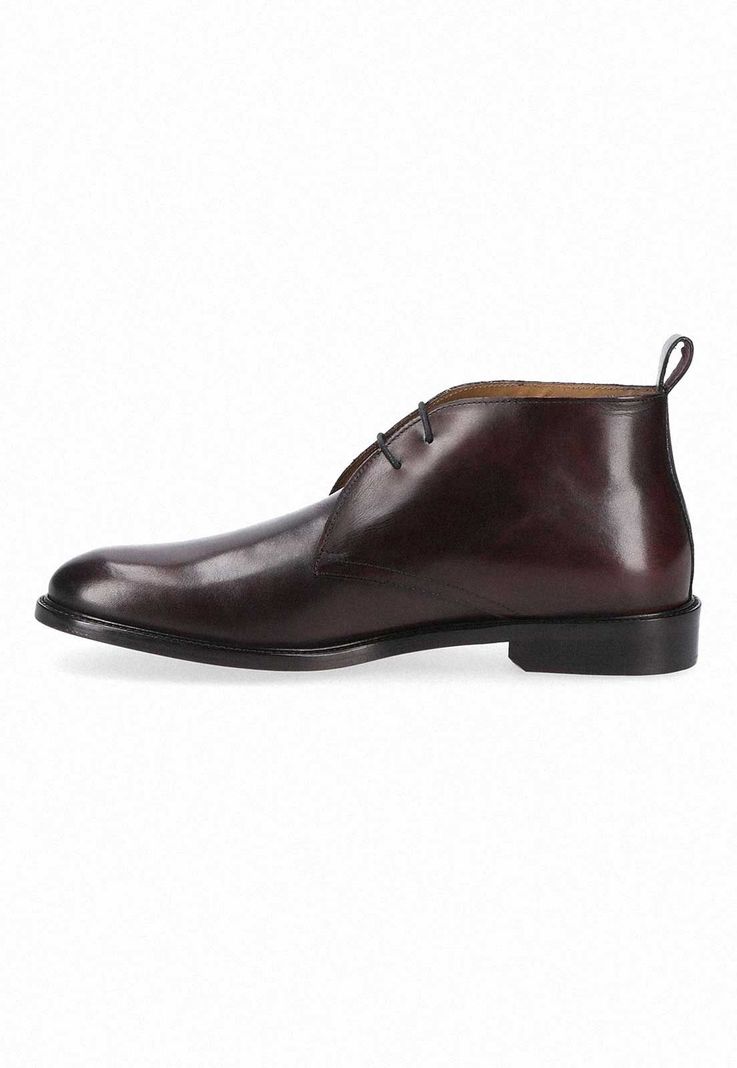 Botines Formal Italianos Voltago Plain Toe Chukka Burdeo-1