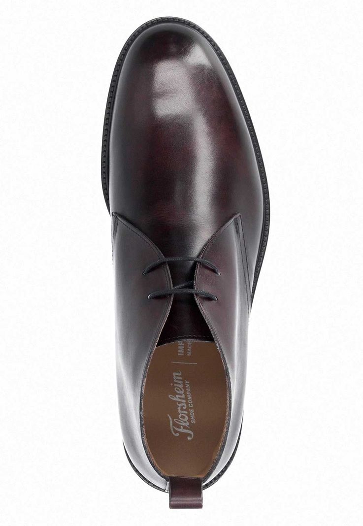 Botines Formal Italianos Voltago Plain Toe Chukka Burdeo-3
