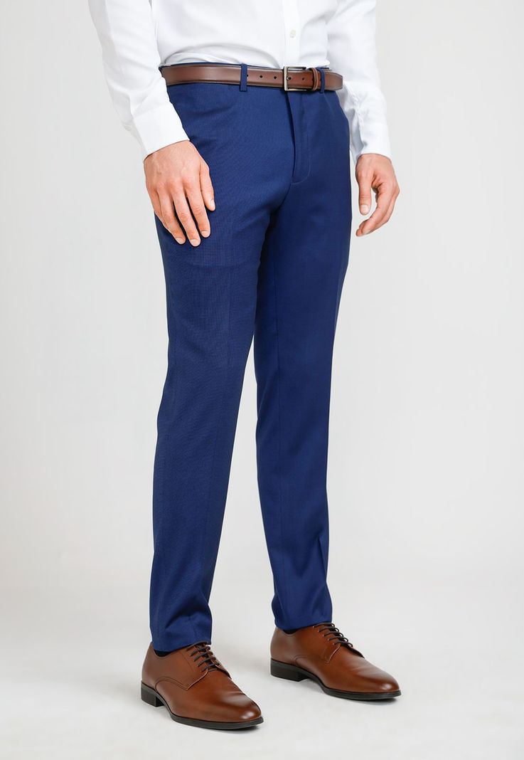 Pantalón Formal Hombre Suit Separate Azul Medio-0