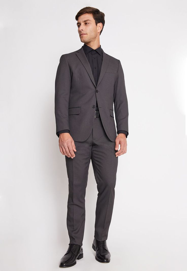 Traje Formal Básico Slim Fantasía Marengo-0
