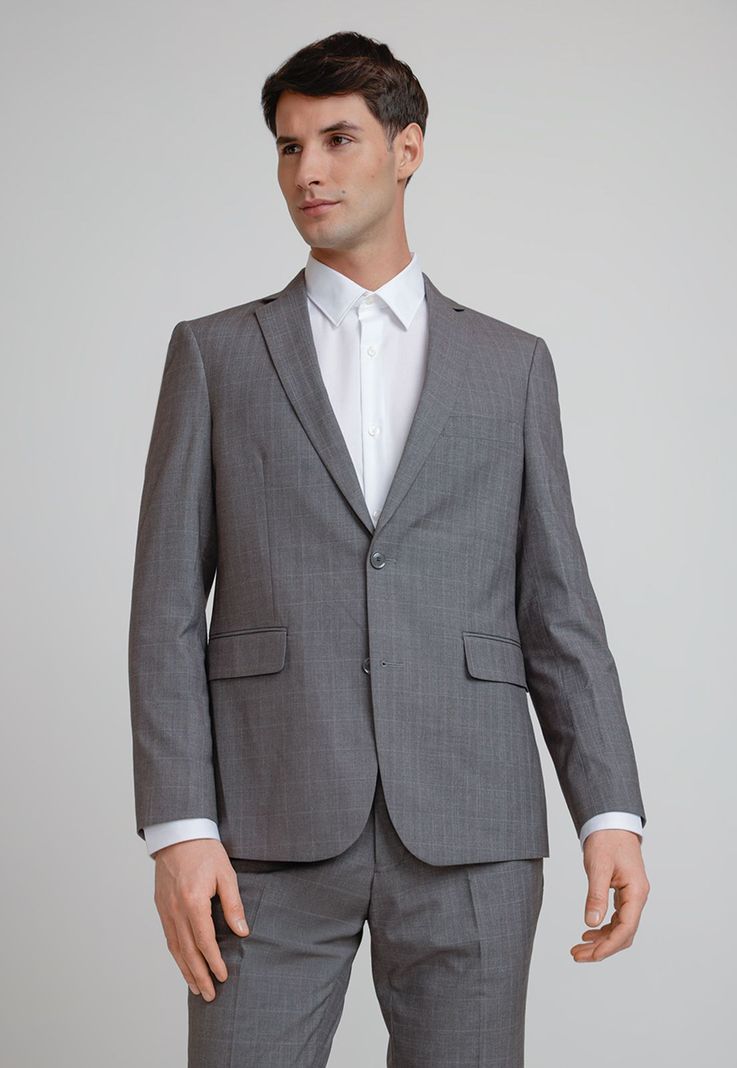 Chaqueta Hombre Traje Suit Separates Washable Gris-0