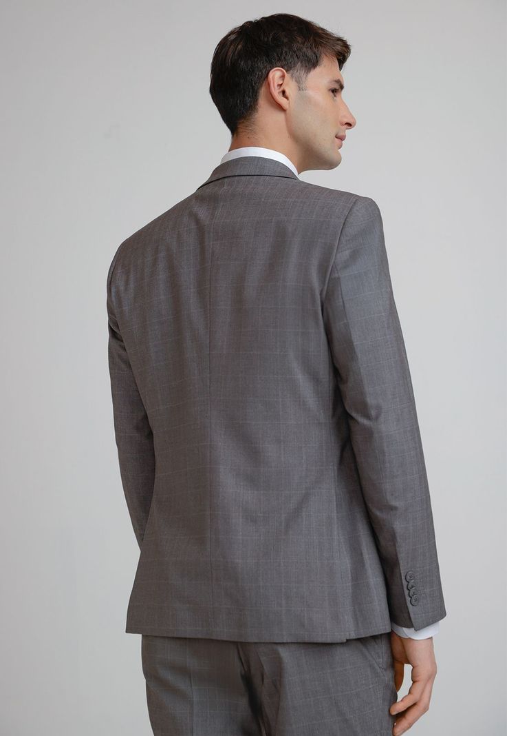 Chaqueta Hombre Traje Suit Separates Washable Gris-1