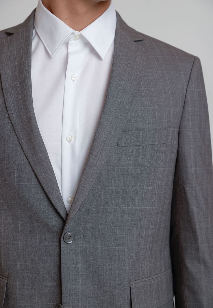 Chaqueta Hombre Traje Suit Separates Washable Gris-2