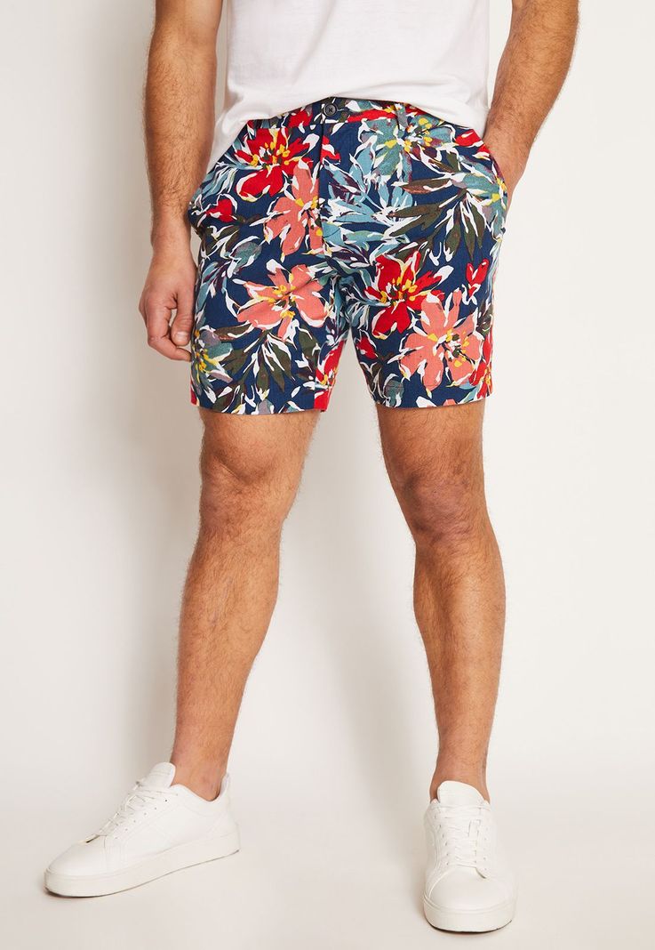 Bermuda Hombre Stretch Rojo