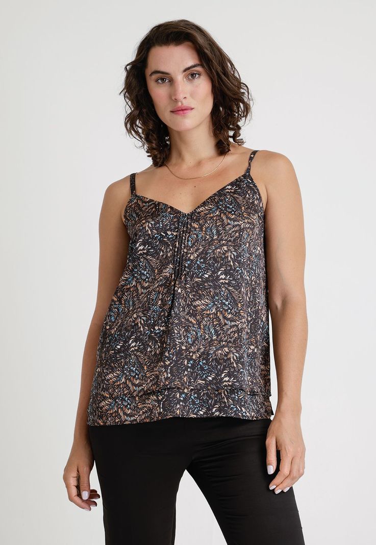 Blusa De Mujer Modelo Munia Color Tostado-0
