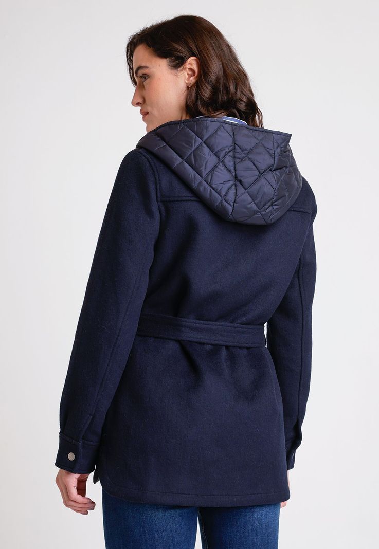 Parka De Mujer Modelo Lana Color Marino-1