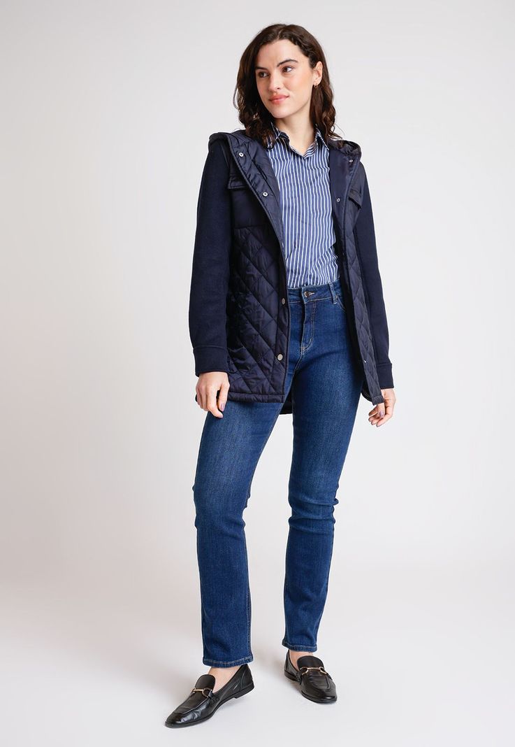 Parka De Mujer Modelo Lana Color Marino-3