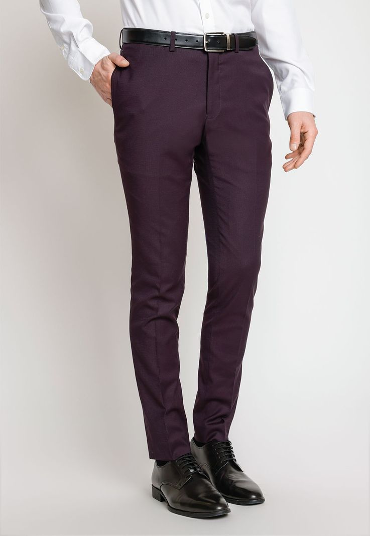 Pantalón Hombre Traje Suit Separate Washable Grape-0