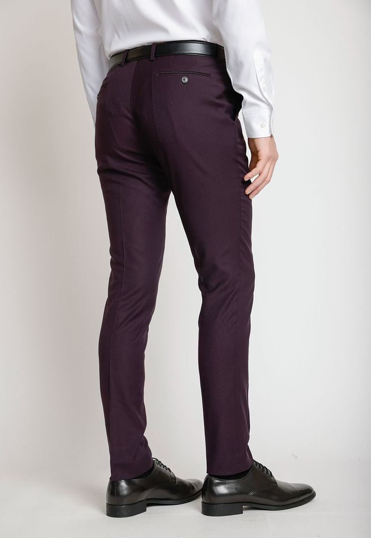 Pantalón Hombre Traje Suit Separate Washable Grape-1