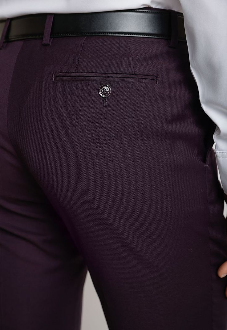 Pantalón Hombre Traje Suit Separate Washable Grape-2