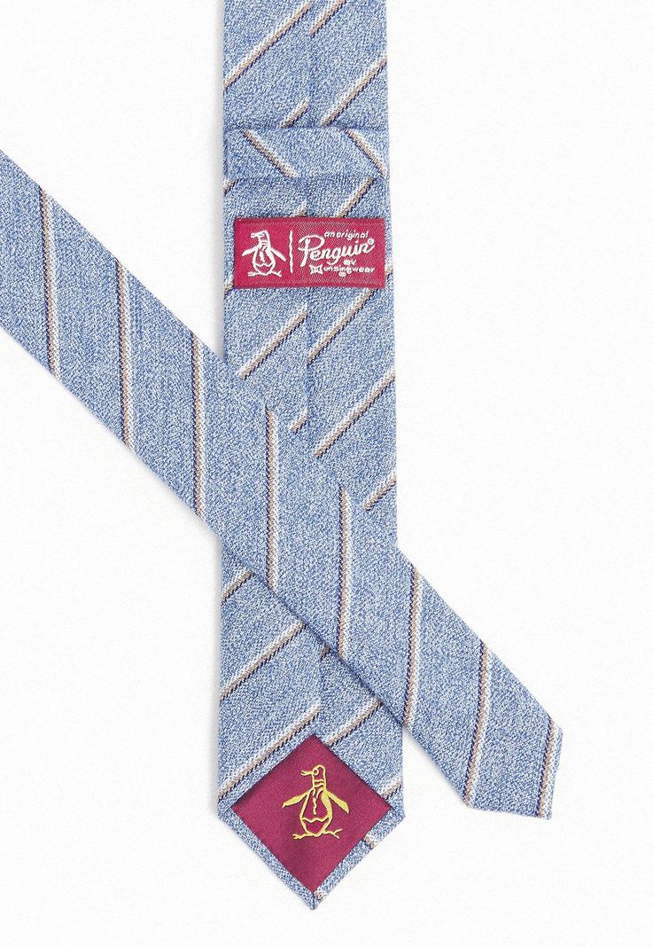 Corbata De Hombre Rayas Celeste-2