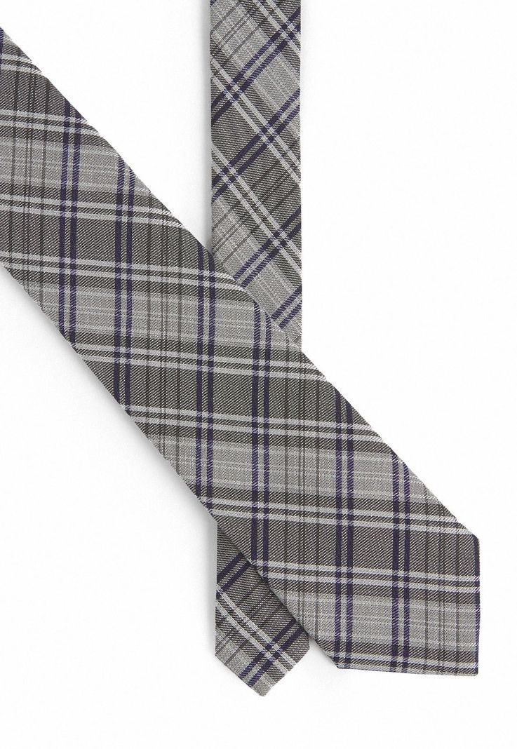 Corbata seda executive gris-1