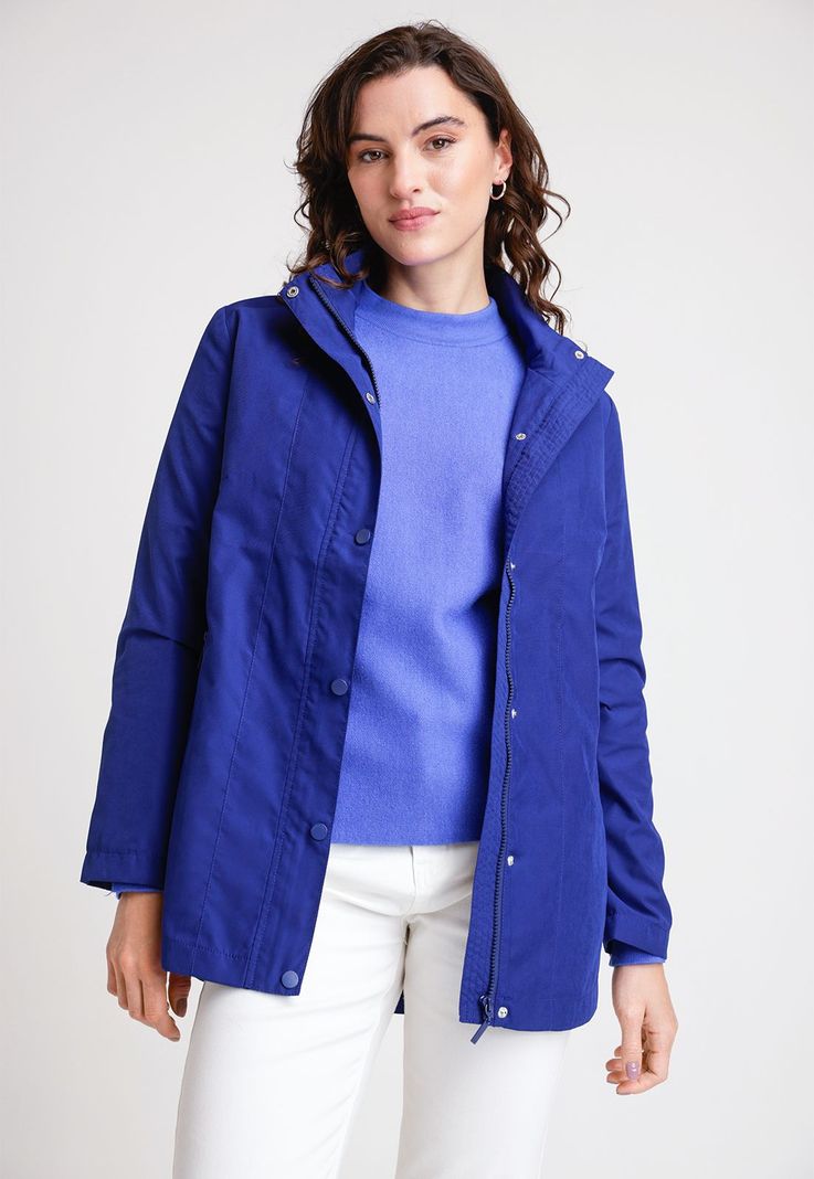 Impermeable de Mujer Modelo Bao Color Azul-0