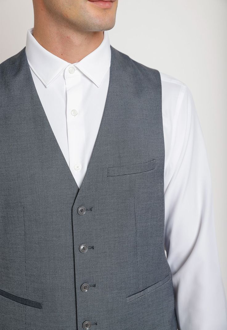Gilet Hombre Formal Washable Gris-2