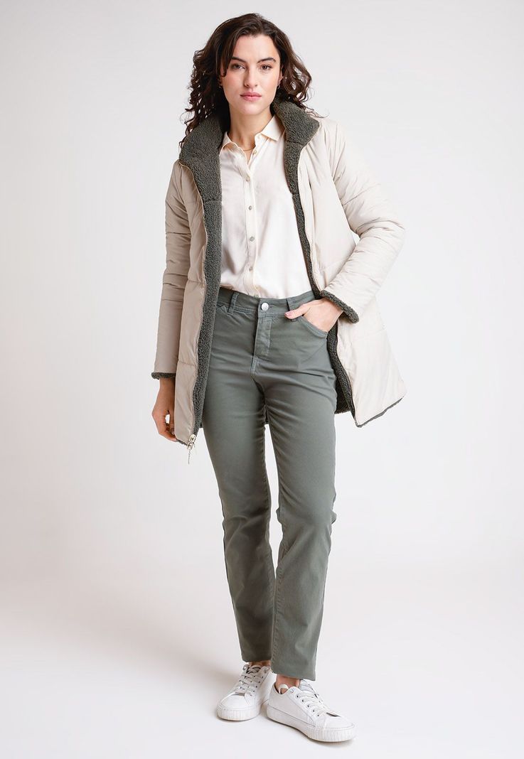 Parka Reversible De Mujer Ariel Color Salvia-5