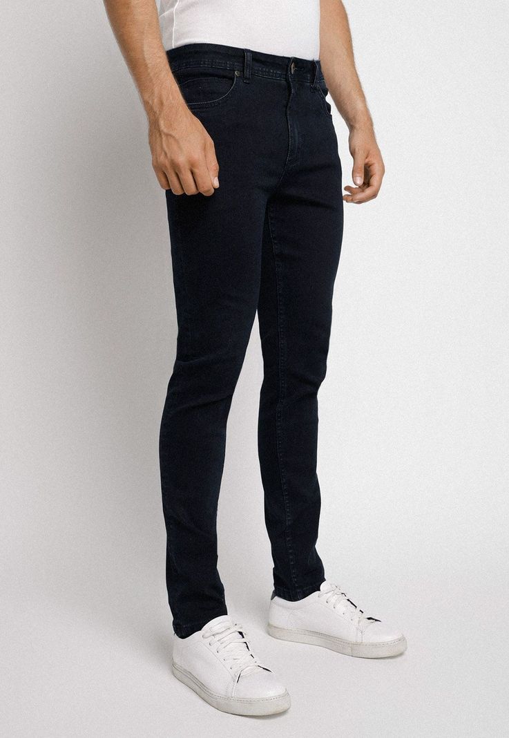 Jeans hombre Slim Fit Nebula Algodón Azul marino-0