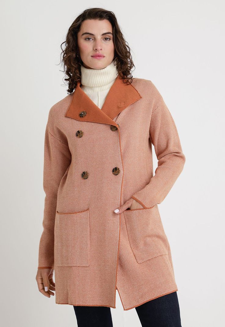 Tejido De Mujer Modelo Cara Color Oxido-0