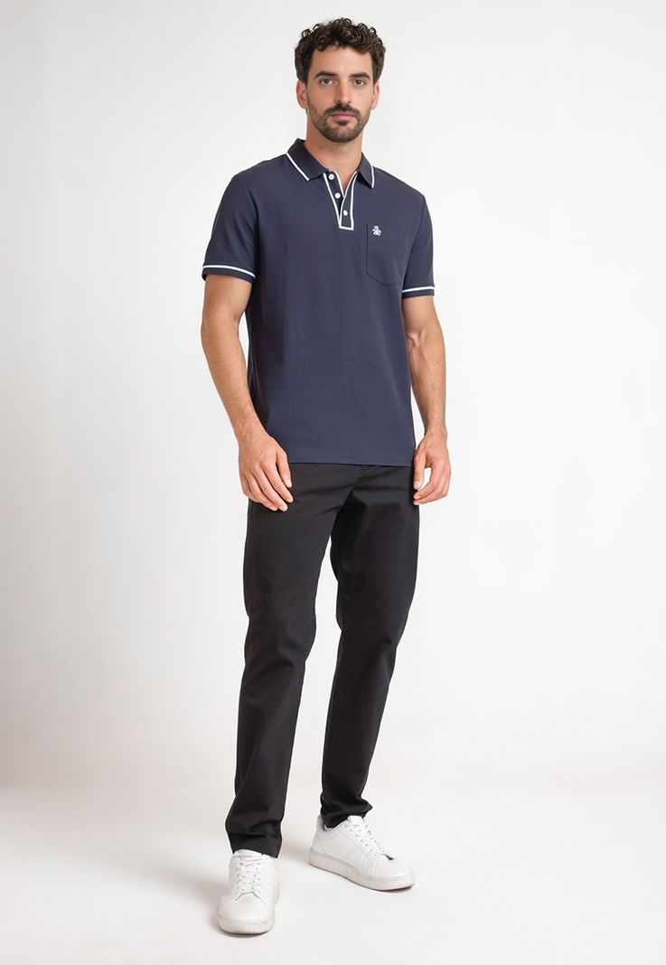 Polera Polo De Hombre The Earl Navy-3