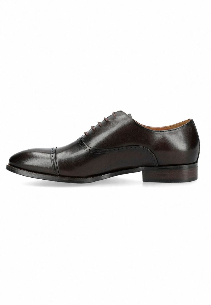 Zapato Hombre Formal Cuero Cafe-1