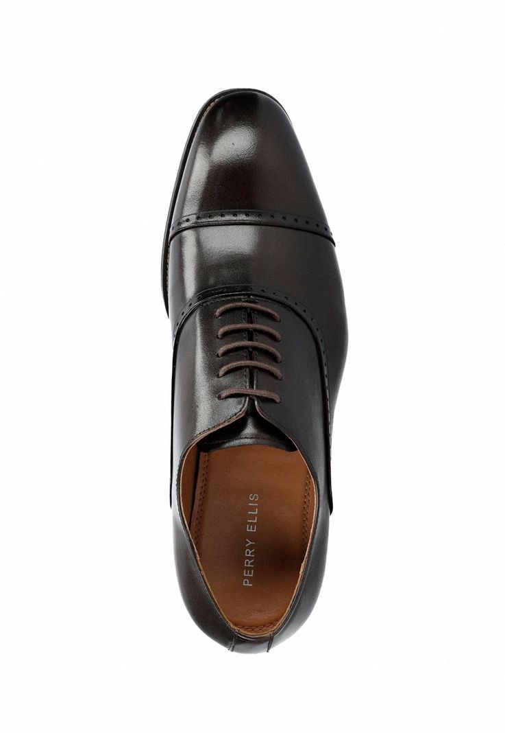 Zapato Hombre Formal Cuero Cafe-2