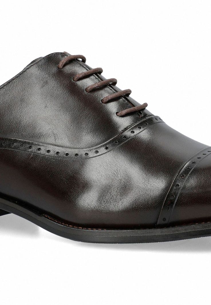 Zapato Hombre Formal Cuero Cafe-3