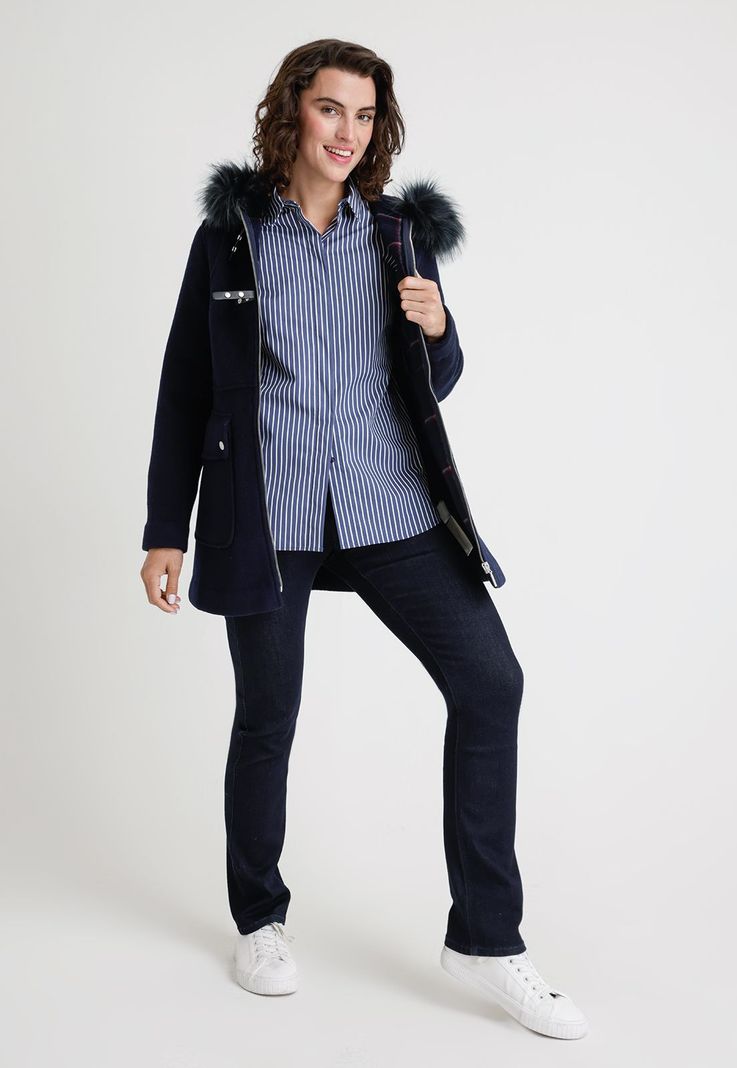 Chaquetón De Mujer Modelo Francis Color Marino-3