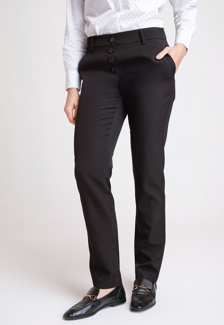 Pantalón De Mujer Modelo Gardenia Color Negro-0