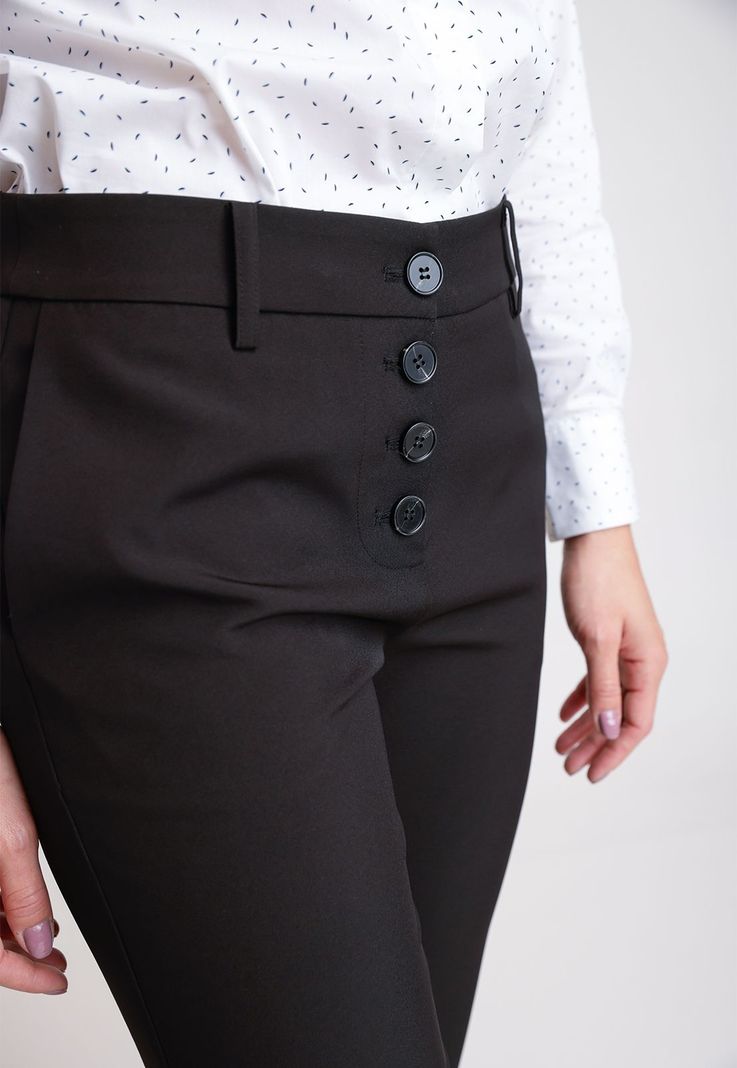 Pantalón De Mujer Modelo Gardenia Color Negro-2