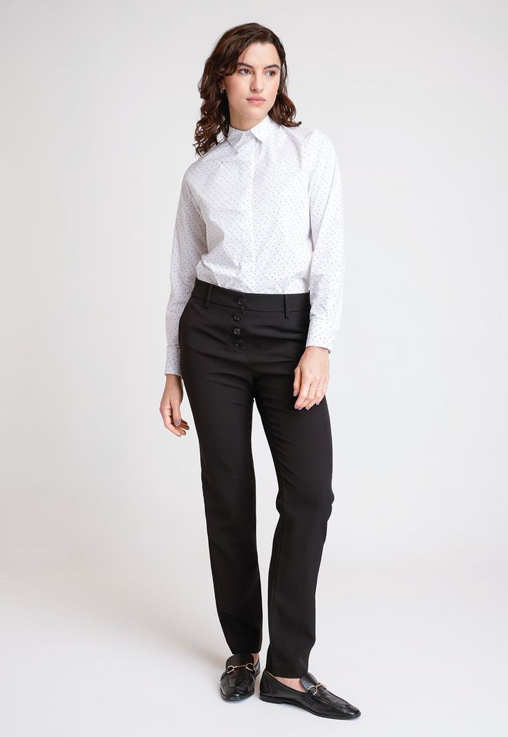 Pantalón De Mujer Modelo Gardenia Color Negro-3