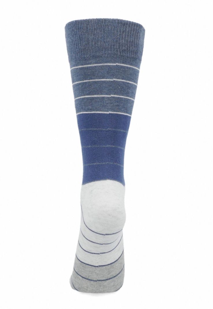 Calcetines De Hombre Rayas Azul-1