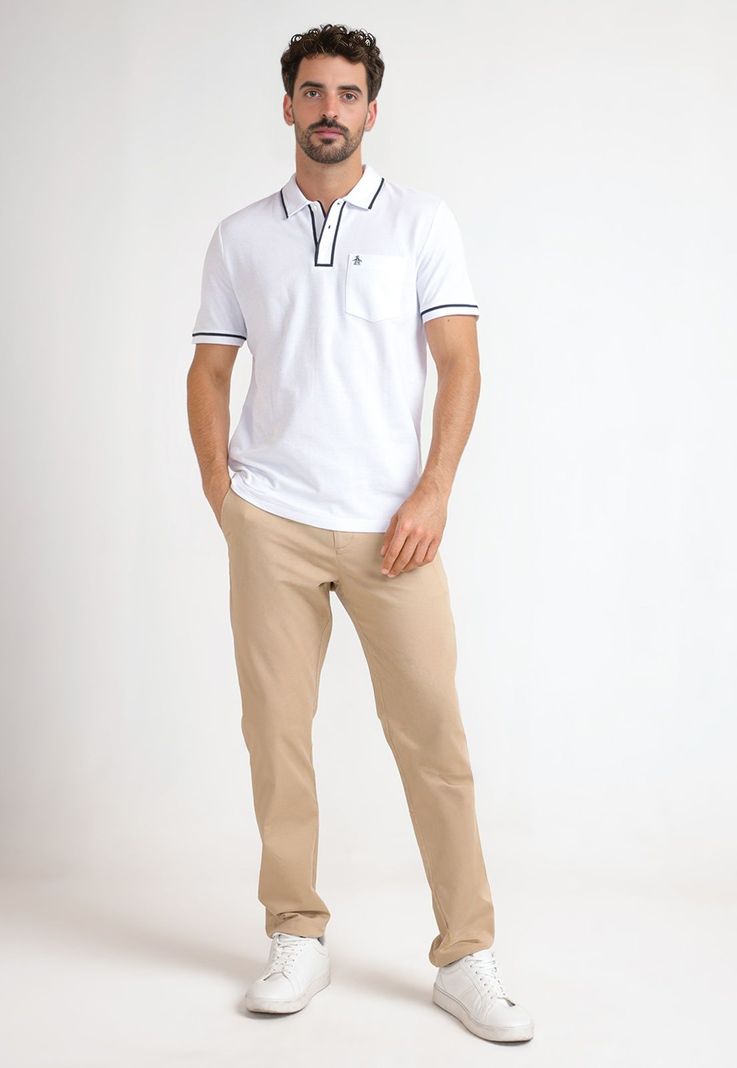 Polera Polo De Hombre The Earl Blanco-3