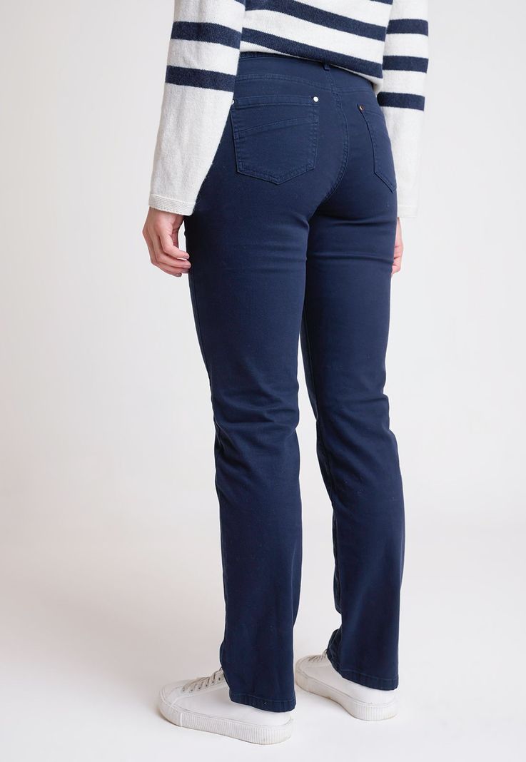 Pantalón De Mujer Modelo Ely Color Marino-1
