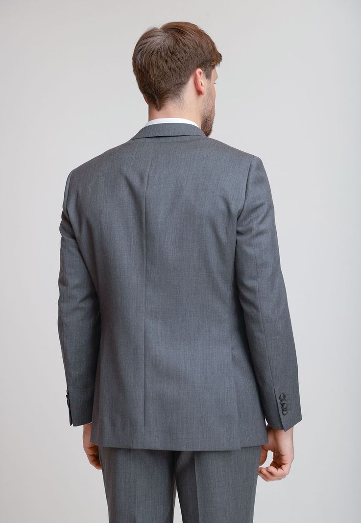 Chaqueta Formal Hombre Lana S100'S Liso Slim Mix&Color Marengo-1