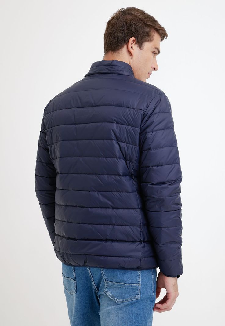 Parka hombre acolchada pluma azul marino-1